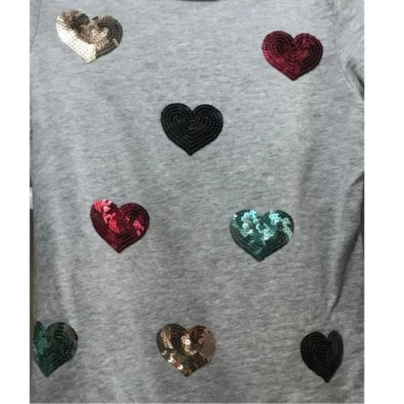 Carter's Kid gray long-sleeve top; girls' size 10/12. - Picture 3 of 4